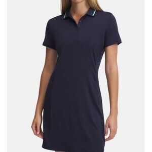 NEW Under Armour Women’s Small Golf Active Navy Blue Drive Dress SS UA